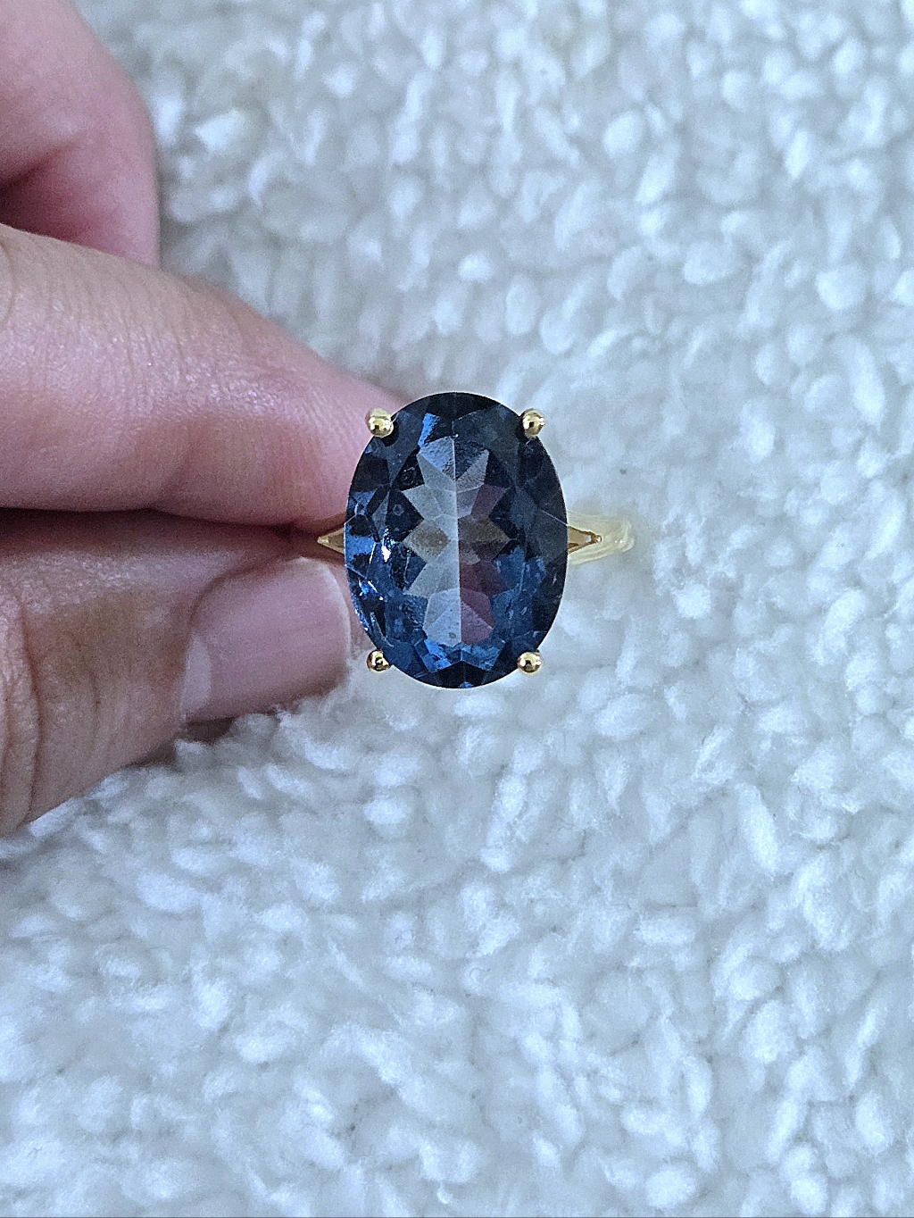 Shivam Blue Quartz Ring - Nwt
